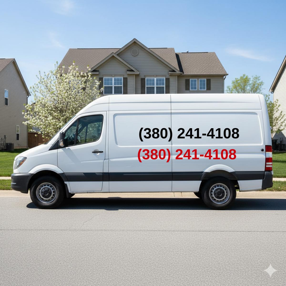 (380) 241-4108 on van