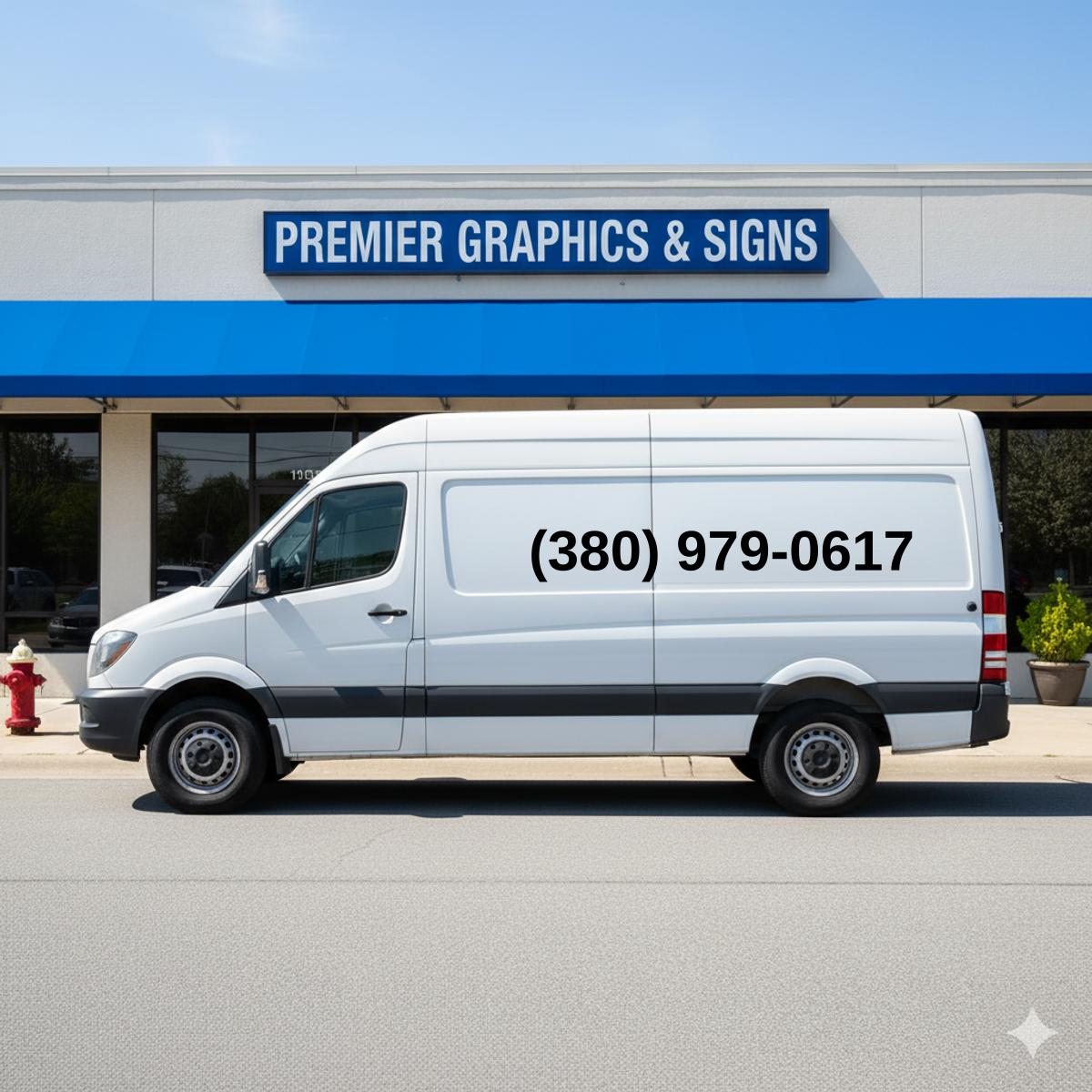 (380) 979-0617 on van