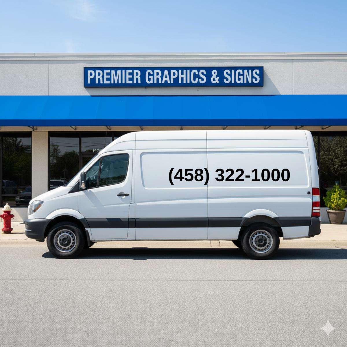 (458) 322-1000 on van