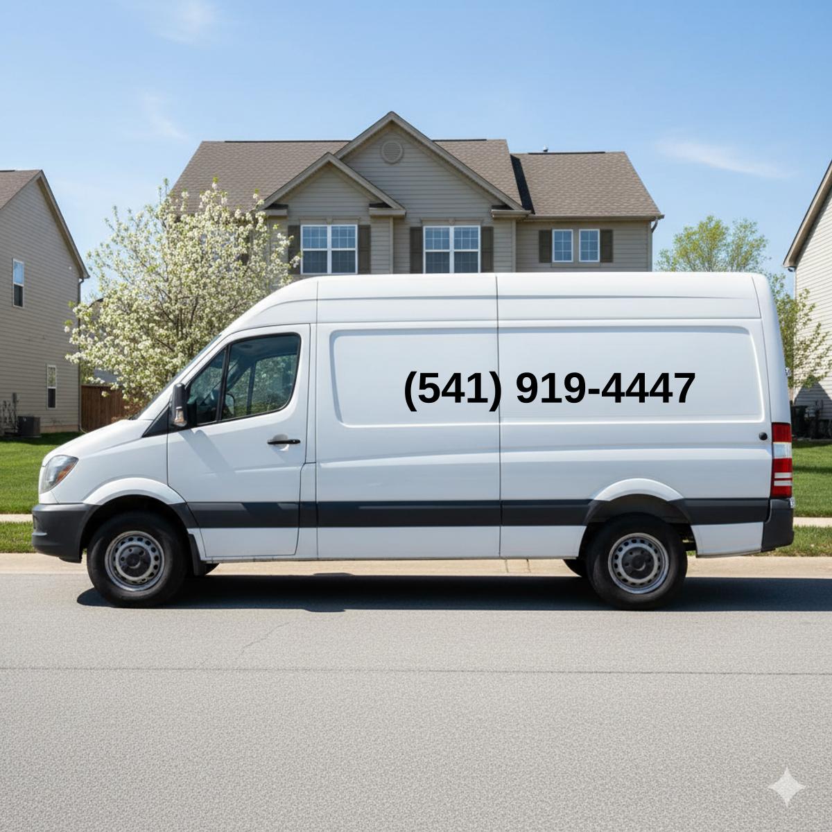 (541) 919-4447 on van